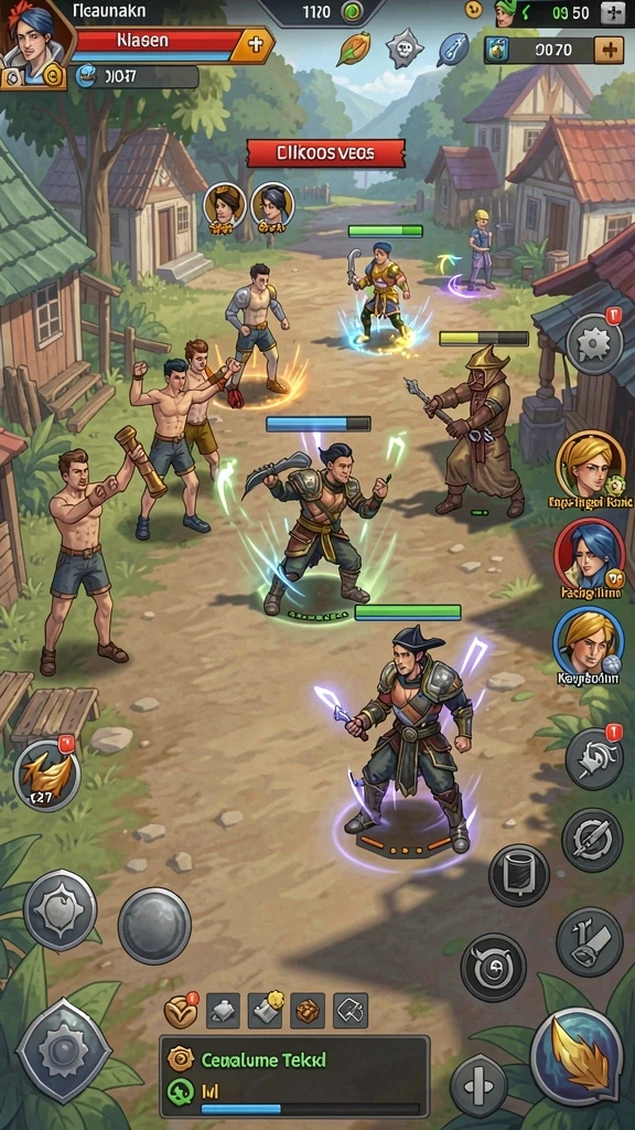 898a - Tangkapan layar menampilkan mode multiplayer yang seru.