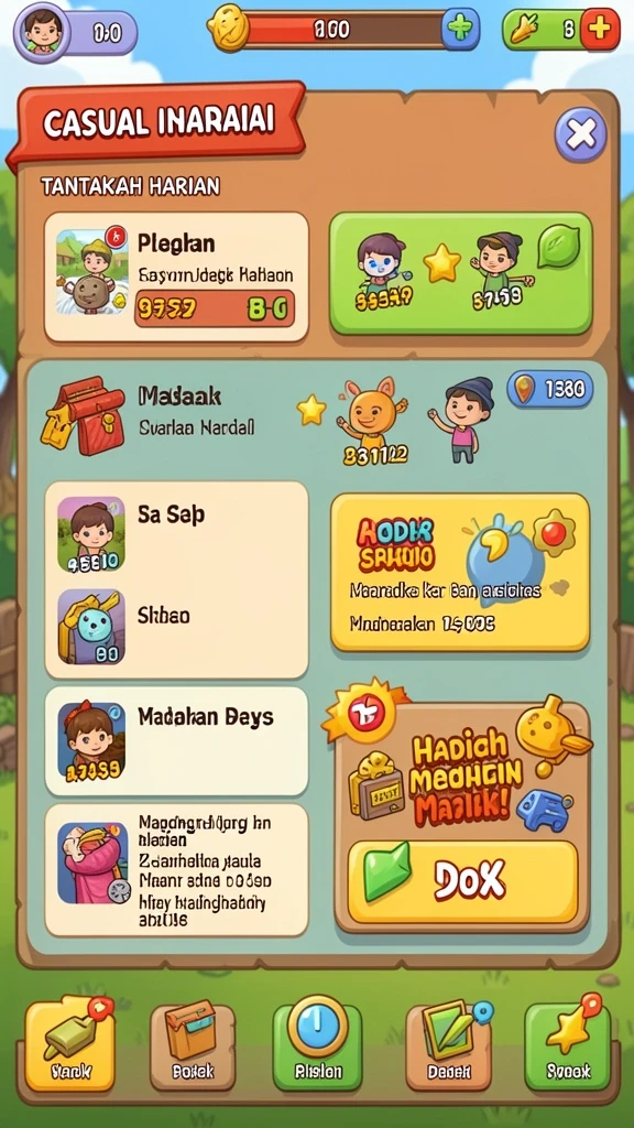 joyputar - Tampilan menu utama yang menarik dan mudah dinavigasi.